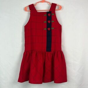 Florence Eiseman red plaid school dress 5